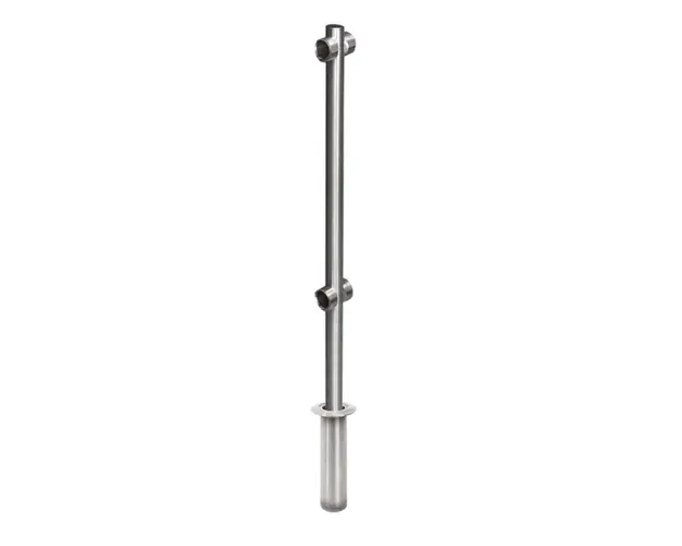 Stalp intermediar pentru suport balustrada K-KIKO, inox, ingropat