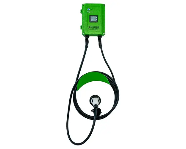 Statie fixa cu ecran pentru incarcare masini electrice EV-MAG GS107T2GC-DN, 7 kW, type 2, monofazat