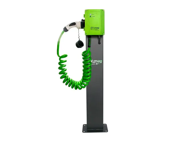 Statie fixa incarcare masini electrice EV-MAG GS322T2GCS-SV, 22 kW, Type 2, trifazat, montaj pe stativ