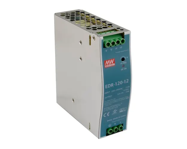 Sursa de alimentare pe sina DIN MeanWell EDR-120-12, 12 V, 120 W, 10 A