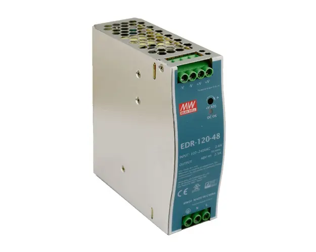 Sursa de alimentare pe sina DIN MeanWell EDR-120-48, 48 V, 120 W, 2.5 A