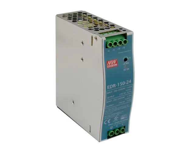 Sursa de alimentare pe sina DIN MeanWell EDR-150-24, 24 V, 156 W, 6.5 A