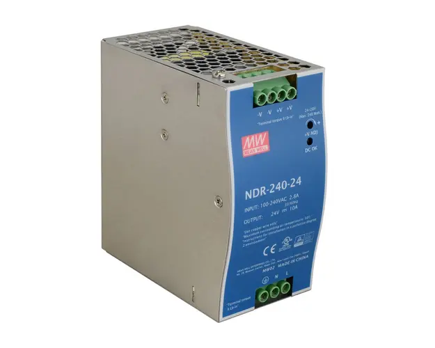 Sursa de alimentare pe sina DIN MeanWell NDR-240-24, 24 V, 240 W, 10 A