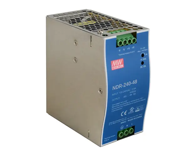 Sursa de alimentare pe sina DIN MeanWell NDR-240-48, 48 V, 240 W, 5 A