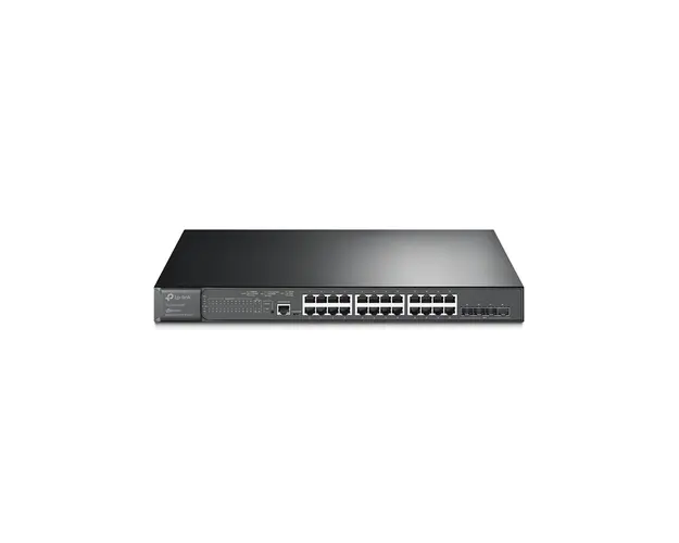 Switch 28 porturi Gigabit JetStream TP-Link TL-SG3428XMP, 128 Gbps, 4x SFP+, 384 W, L2/L2+, PoE+, cu management