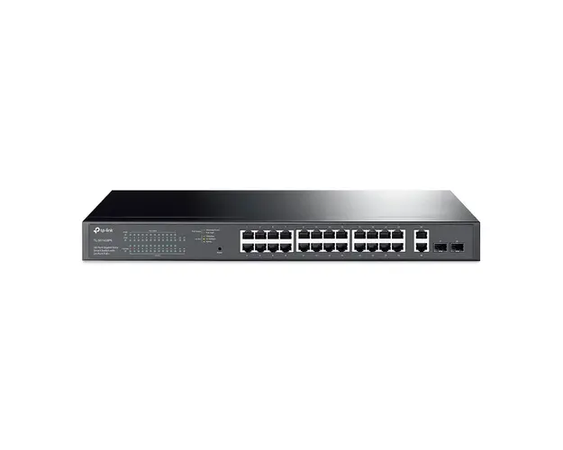 Switch 28 porturi TP Link TL-SG1428PE, 56 Gbps, 41.66 mpps, cu management