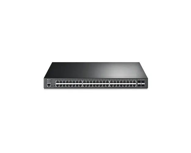 Switch 48 porturi Gigabit TP-Link TL-SG3452P, 104 Gbps, 384 W, 4x SFP, PoE+, cu management
