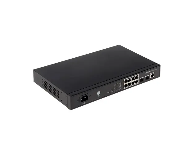 Switch cu 8 Porturi PoE Dahua PFS4210-8GT-150, 8000 MAC, 20 Gbps, cu management