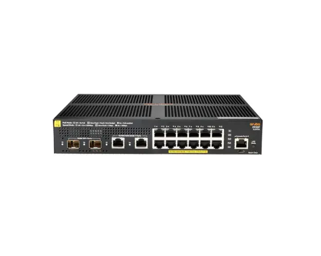 Switch cu 12 porturi Aruba JL693A, 68 Gbps, 41.7 Mpps, 2 porturi SFP+, 1U, PoE+, cu management
