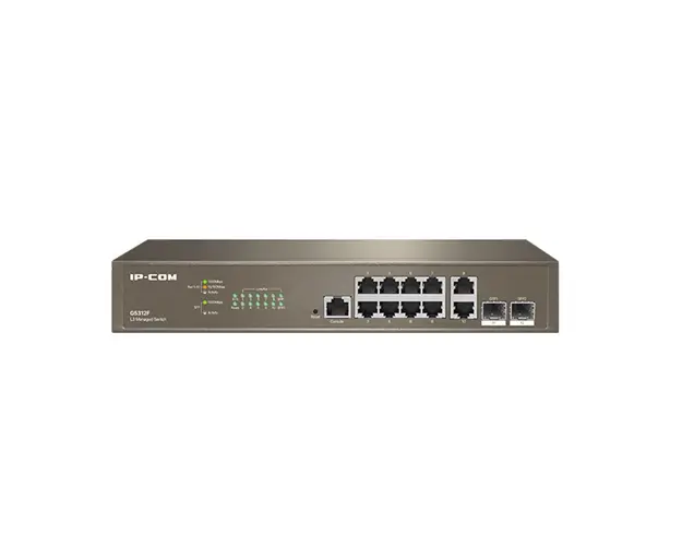 Switch cu 12 porturi IP-COM G5312F, 16000 Mac, cu management