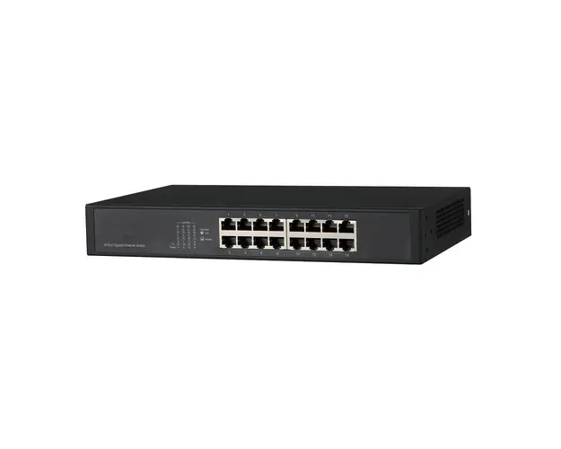 Switch cu 16 porturi Dahua PFS3016-16GT, 8000 MAC, 23.8 Mbps, fara management