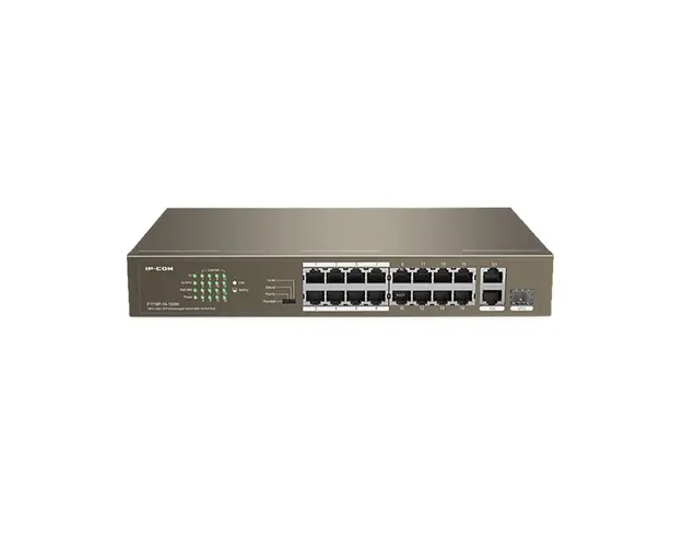 Switch cu 16 porturi IP-COM F1118P-16-150W, 7.2 Gbps, 5.36 Mpps, 4000 MAC, PoE, fara management