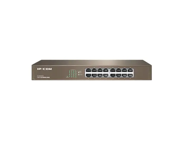 Switch cu 16 porturi IP-COM G1016D, 32 Gbps, 23.8 Mpps, 8000 MAC, fara management
