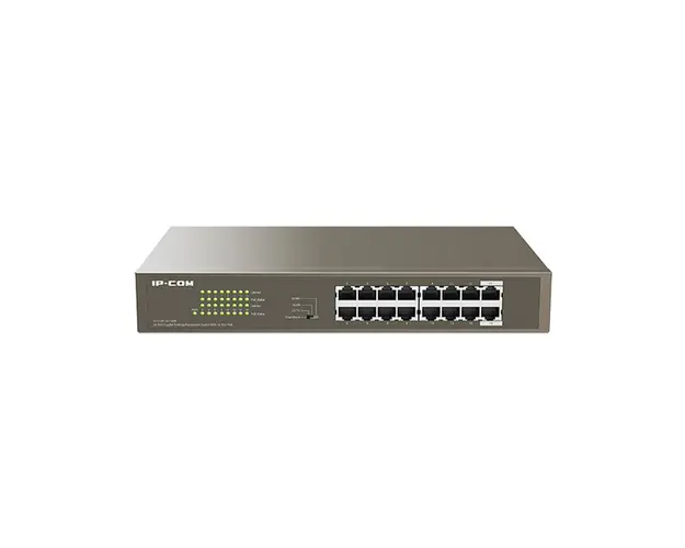 Switch cu 16 porturi IP-COM G1116P-16-150W, 32 Gbps, 23.6 Mpps, PoE, fara management