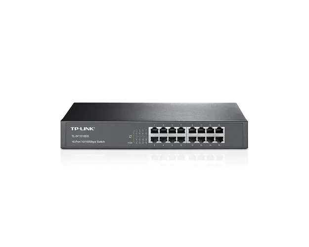 Switch cu 16 porturi TP-Link TL-SF1016DS, 8000 MAC, 3.2 Gbps