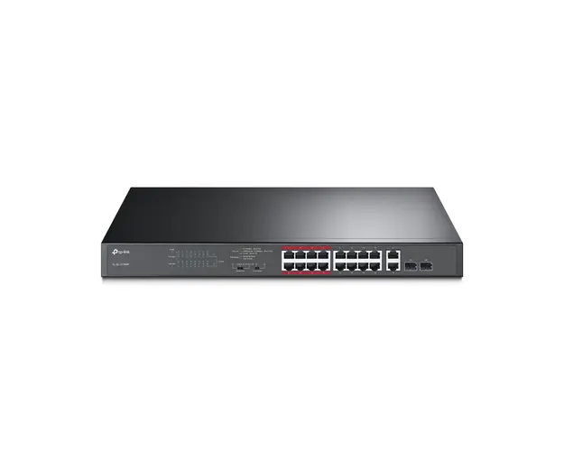 Switch cu 16 porturi TP-Link TL-SL1218MP, 8000 MAC, 7.2 Gbps, PoE