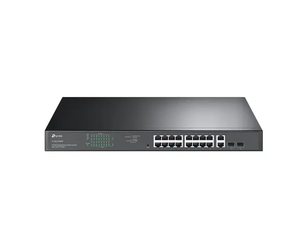 Switch cu 18 porturi TP-Link TL-SG1218MPE, 16 porturi PoE+, 250 W, 36 Gbps, 8K MAC, cu management