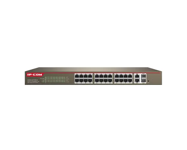 Switch cu 24 de porturi Ip-COM S3300-26-PWR-M, 10/100/1000 Mbps, 2 SFP, 16000 MAC, cu management