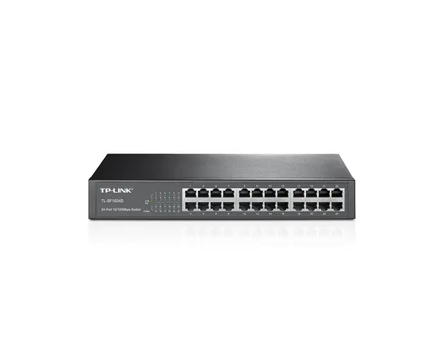 Switch cu 24 de porturi TP-Link TL-SF1024D, 8000 MAC, 4.8 Gbps