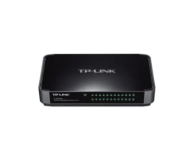 Switch cu 24 de porturi TP-Link TL-SF1024M, 8000 MAC, 4.8 Gbps