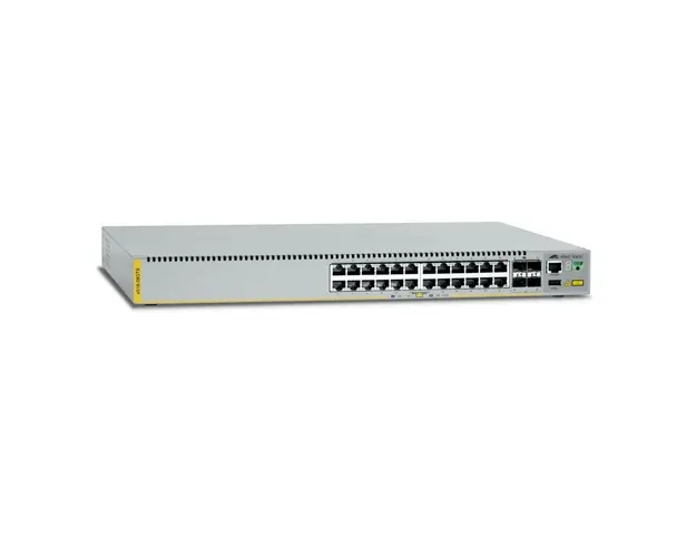 Switch cu 24 porturi Allied Telesis AT-X510-28GTX-50, 128 Gbps, 95.2 Mpps, 16.000 MAC, 4 porturi SFP+, cu management