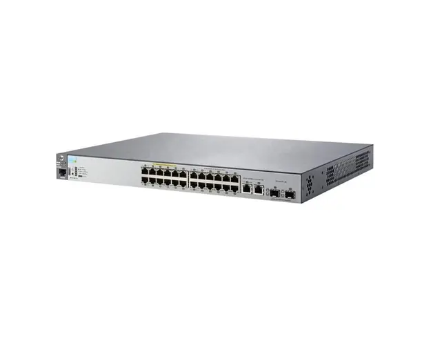Switch cu 24 porturi Aruba J9779A, 12.8 Gbps, 2 porturi SFP, PoE, 1U, cu management