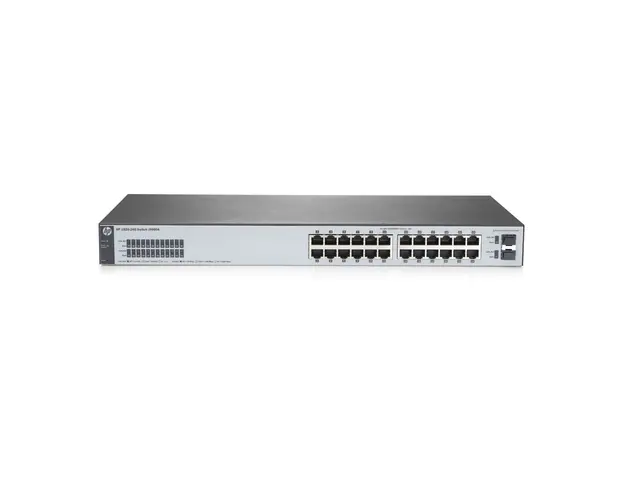 Switch cu 24 porturi Aruba J9980A, 52 Gbps, 38.6 Mpps, 8.000 MAC, 2 porturi SFP, 1U, cu management