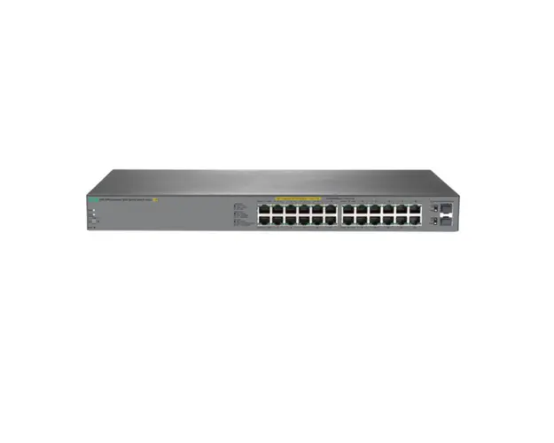 Switch cu 24 porturi Aruba J9983A, 52 Gbps, 38.6 Mpps, 2 porturi SFP, 1U, PoE, cu management