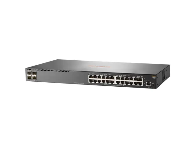 Switch cu 24 porturi Aruba JL253A, 128 Gbps, 95.2 Mpps, 4 porturi SFP+, 1U, cu management