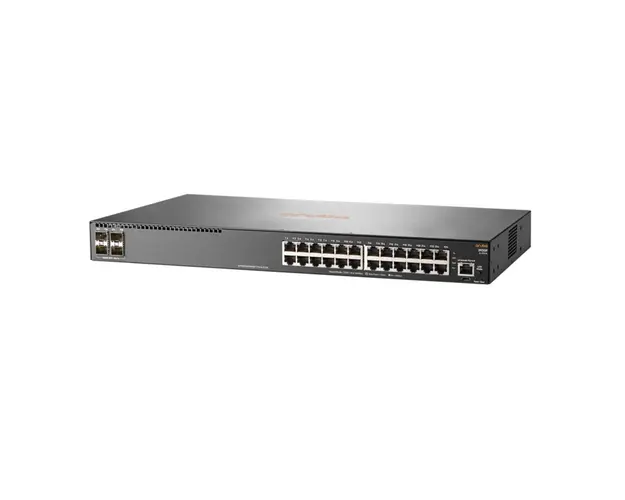 Switch cu 24 porturi Aruba JL259A, 56 Gbps, 41.7 Mpps, 4 porturi SFP, 1U, cu management