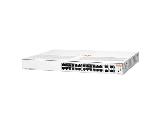 Switch cu 24 porturi Aruba JL682A, 128 Gbps, 93.23 Mpps, 4 porturi SFP/SFP+, 1U, cu management