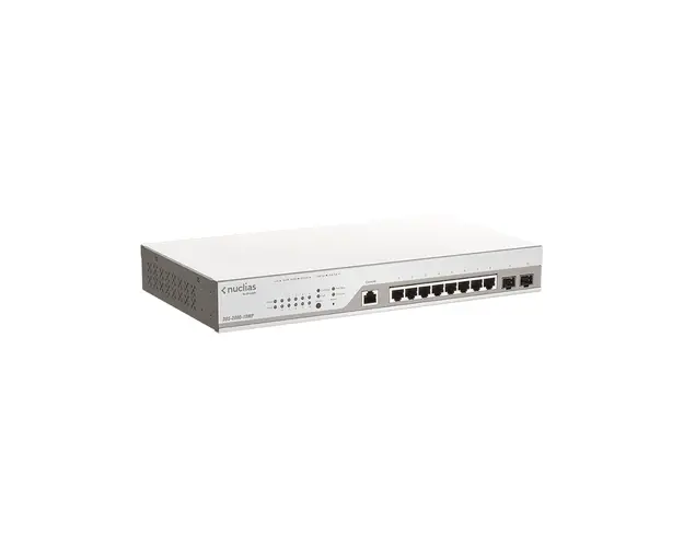 Switch cu 24 porturi Gigabit D-Link DBS-2000-10MP, 20 Gbps, 14.88 Mpps, 2x SFP, 8000 MAC, PoE, cu management