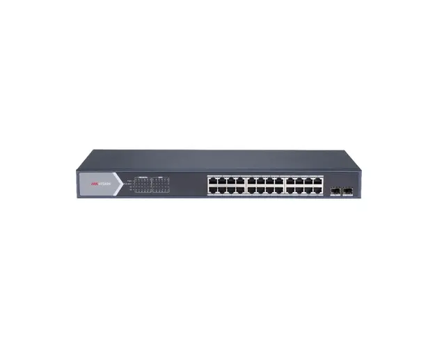 Switch cu 24 porturi Hikvision DS-3E1526P-SI, 52 Gbps, 36.688 Mpps, 8.000 MAC, PoE, cu management
