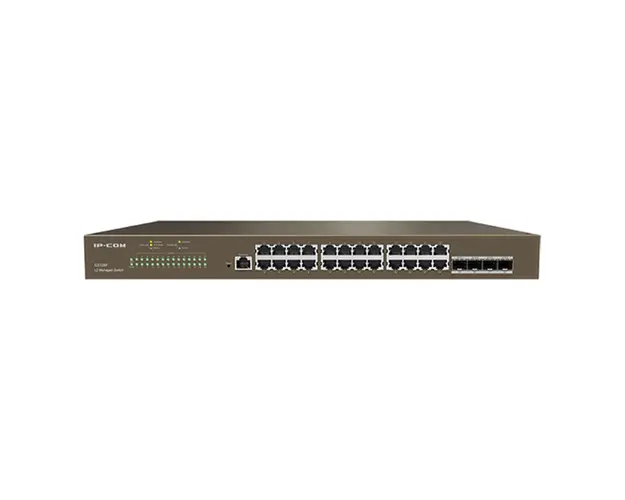 Switch cu 24 porturi IP-COM G3328F, 10/100/1000 Mbps, 4 SFP, 16000 MAC, cu management