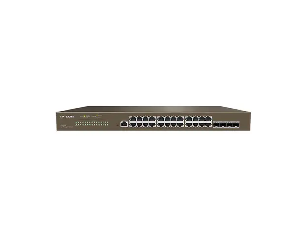 Switch cu 24 porturi IP-COM G5328F, 56 Gbps, 41.7 Mpps, 16000 MAC, cu management
