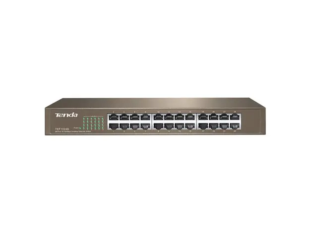 Switch cu 24 porturi Tenda TEF1024D, 4.8 Gbps, 3.57 Mpps, 8.000 MAC, fara management