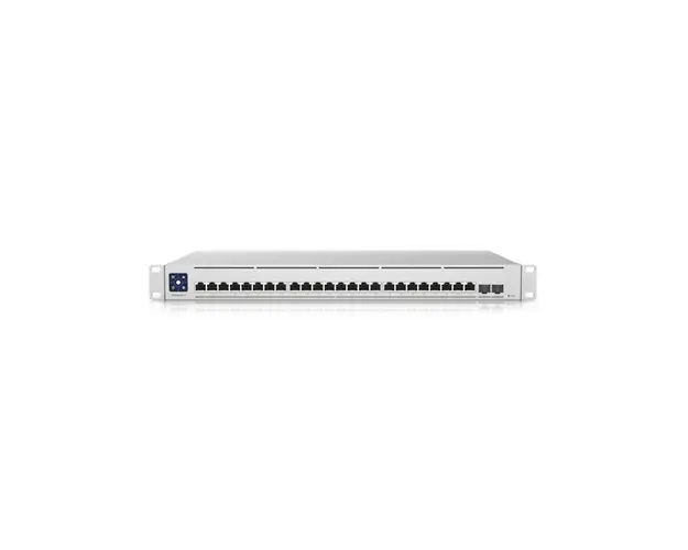 Switch cu 24 porturi Ubiquiti Enterprise USW-ENTERPRISEXG-24-EU, 580 Gbps, 2 porturi SFP28, PoE, 100W, cu management