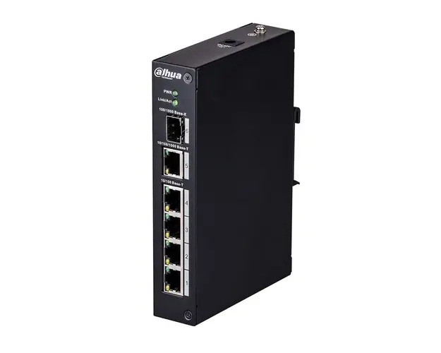 Switch cu 4 porturi Ethernet Dahua PFS3106-4T