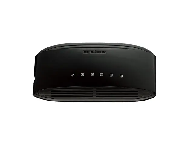Switch cu 5 porturi D-Link DES-1005D, 1 Gbps, 0.1488 Mpps, 2.000 MAC, fara management