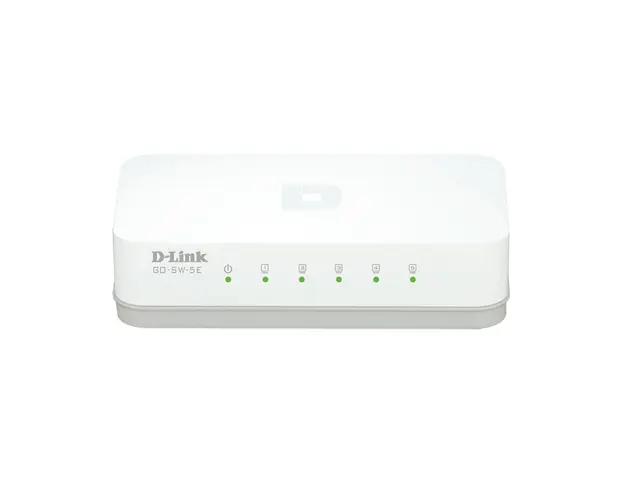 Switch cu 5 porturi D-Link GO-SW-5E, 1 Gbps, 2.000 MAC, fara management