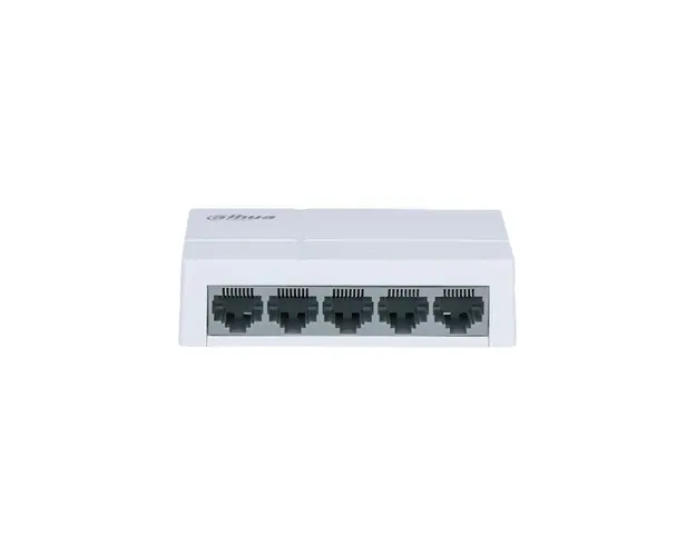 Switch cu 5 porturi Dahua PFS3005-5ET-L-V2 , 2K MAC, 16 Gbps, fara management