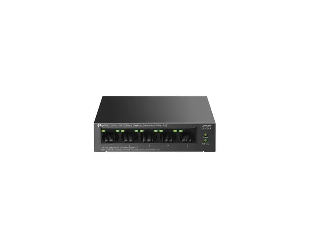 Switch cu 5 porturi TP-link LS105LP, 4 porturi PoE 10/100Mbps, fara management