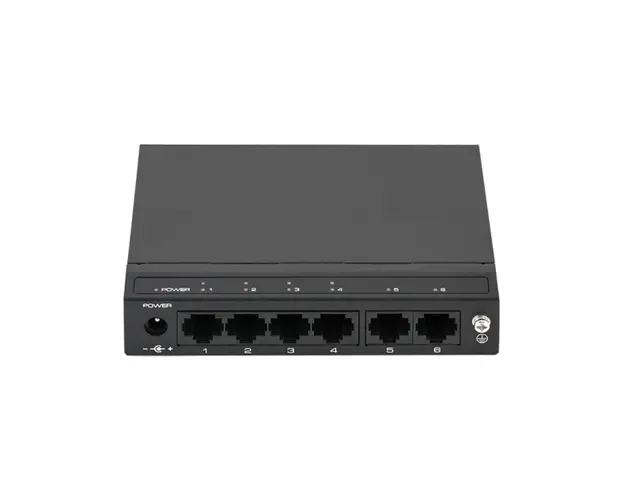 Switch cu 6 porturi SF6P-FHM, 1.2 Gbps, 0.89 Mpps, 1.000 MAC, PoE+