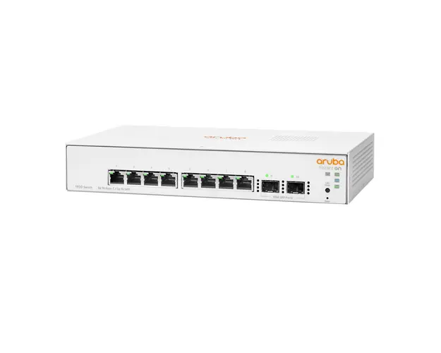 Switch cu 8 porturi Aruba JL680A, 20 Gbps, 14.88 Mpps, 2 porturi SFP, 1U, cu management