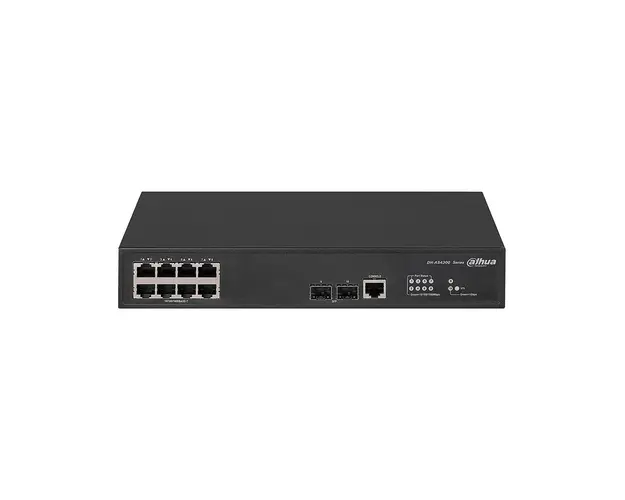 Switch cu 8 porturi Dahua AS4300-8GT2GF, MAC 16K, 20 Gbps, cu management