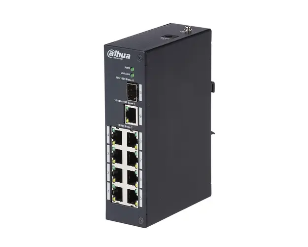 Switch cu 8 porturi Ethernet Dahua PFS3110-8T
