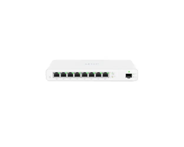 Switch cu 8 porturi Gigabit Ubiquiti UISP-S, 18 Gbps, 13.392 Mpps, 1 port SFP, PoE, cu management