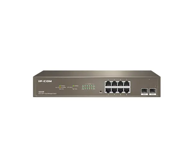 Switch cu 8 porturi IP-COM G3310F, 20 Gbps, 14.9 Mpps, 16000 MAC, cu management