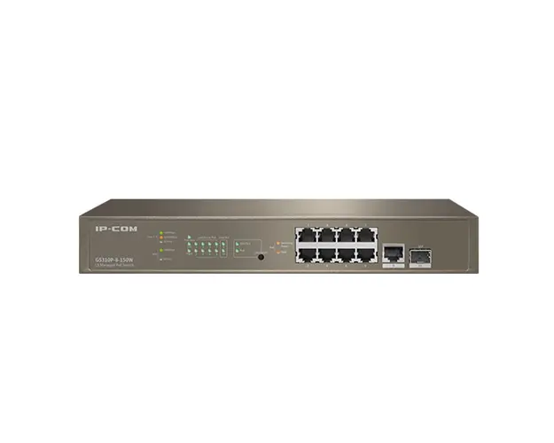 Switch cu 8 porturi IP-COM G5310P-8-150W, 16000 MAC ,PoE