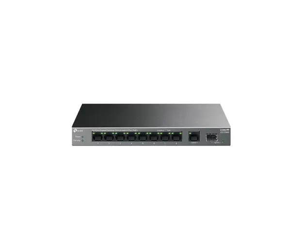 Switch cu 9 porturi Gigabite TP-Link LS1210GP, 20 Gbps, 14.88 Mpps, 250 m, plug&play, PoE 